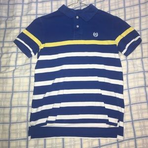 Blue Chaps striped polo